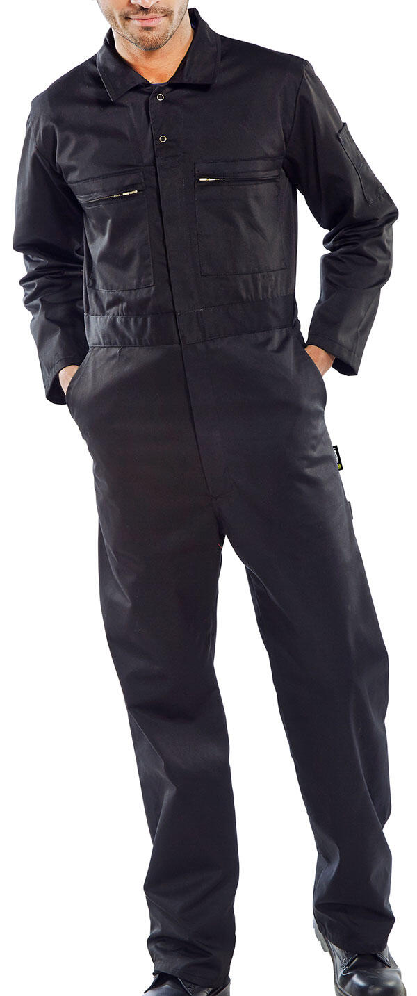 Beeswift Heavyweight Boilersuit Black