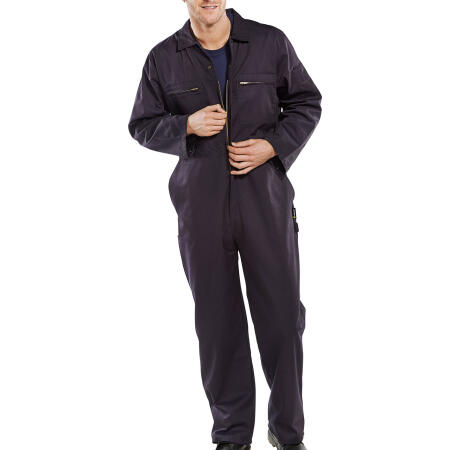 Beeswift Heavyweight Boilersuit Navy Blue
