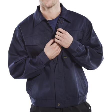 Beeswift Heavyweight Drivers Jacket Navy Blue