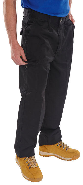 Beeswift Heavyweight Drivers Trousers Black