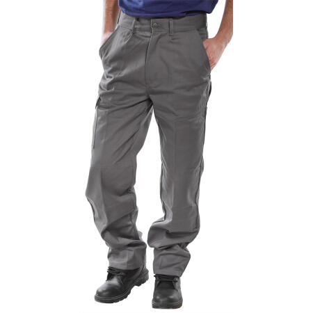 Beeswift Heavyweight Drivers Trousers Grey