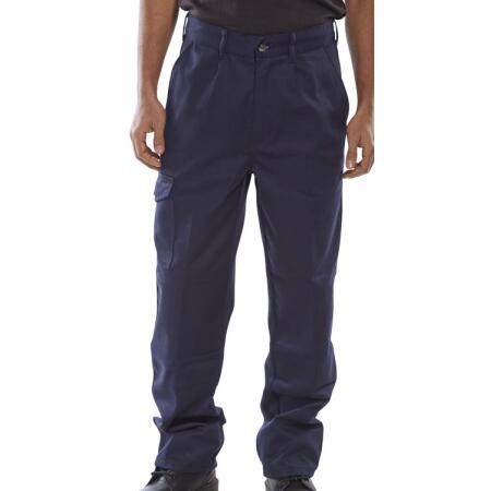 Beeswift Heavyweight Drivers Trousers Navy Blue