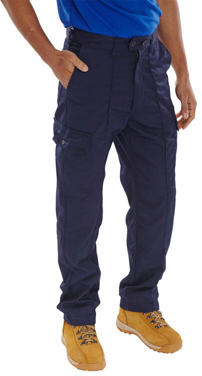 Beeswift Super Drivers Trousers Navy Blue