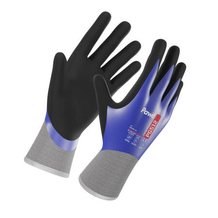 Pawa Blue/Black Pawa PG512 Oil Resistant Anti-Cut Gloves