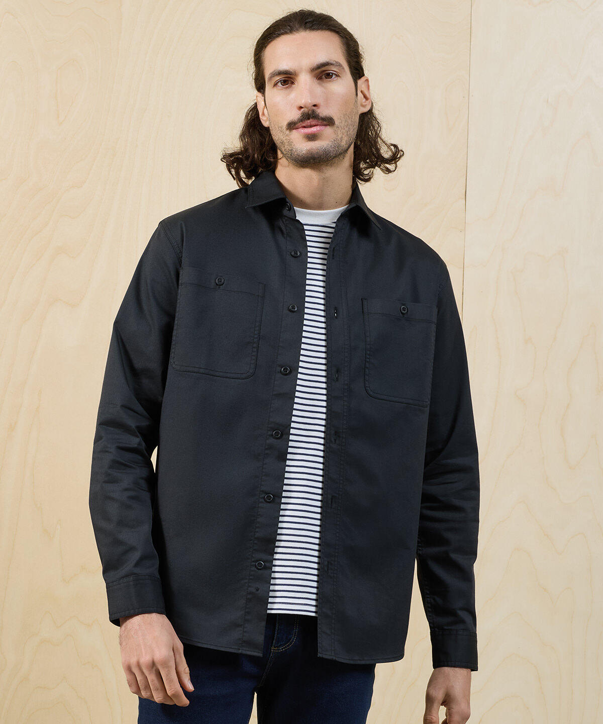 PR021 ‘Utility 2.0’ service shirt Black - Image 2