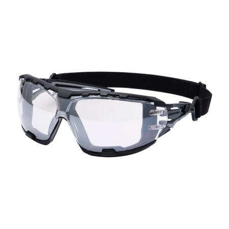 PR02 Anthracite Wraparound Plus Safety Glasses Mirror (Indoor/Outdoor)
