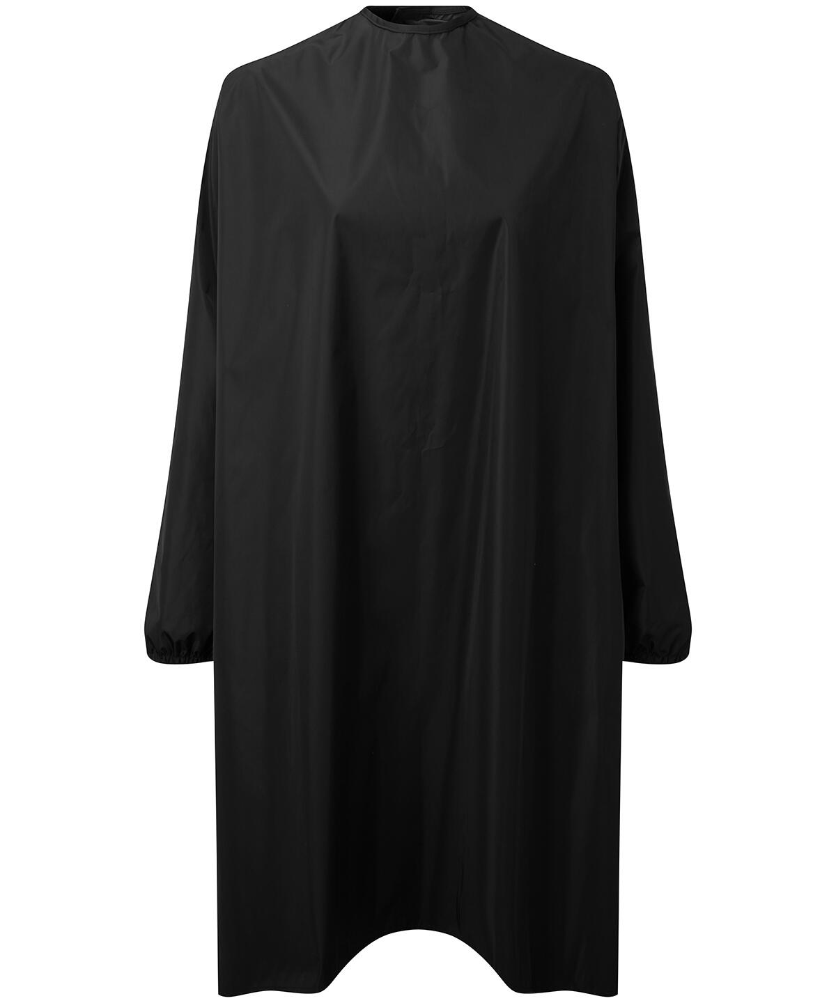 Premier PR117 Long sleeve waterproof salon gown Black