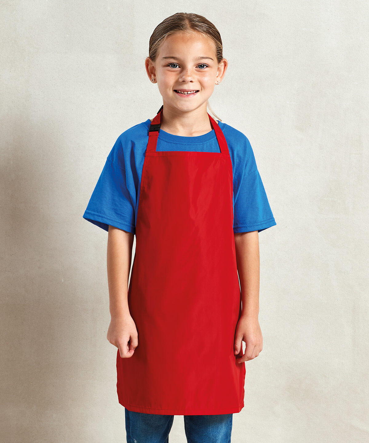 PR145 Kids waterproof apron Blue - Image 2