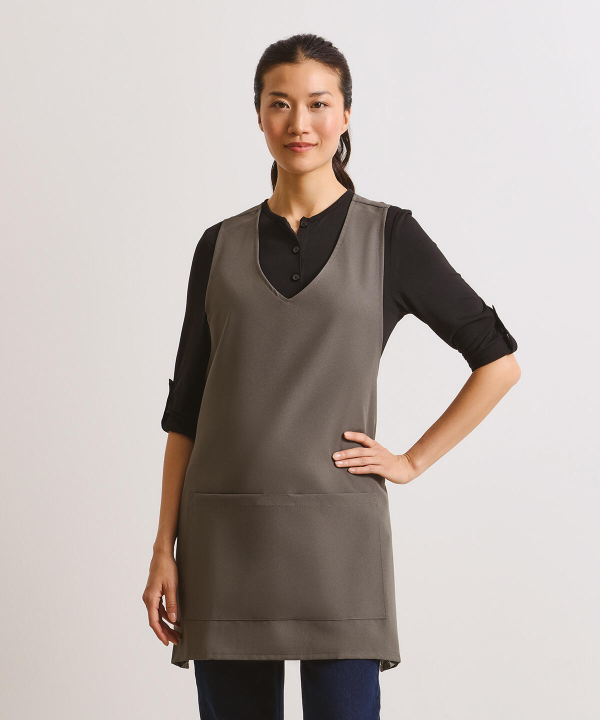 PR177 Wrap-around tunic Grey - Image 2