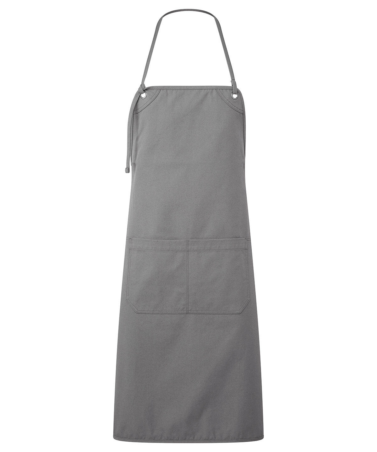 Premier PR181 ‘Artisan’s choice’ double-pocket canvas apron Grey