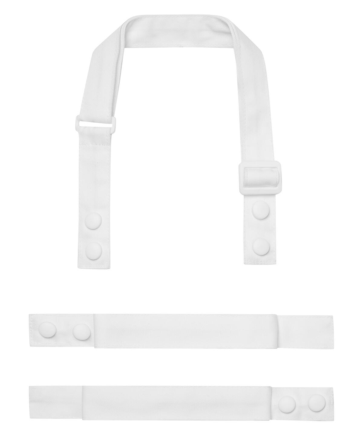 Premier PR191 ‘Swap & Pop’ Customisable Apron – Straps White