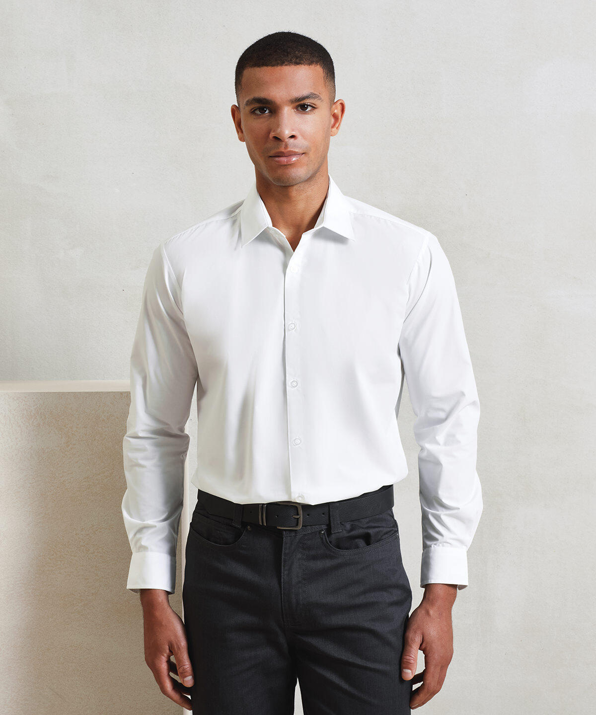 PR207 Supreme poplin long sleeve shirt White - Image 2