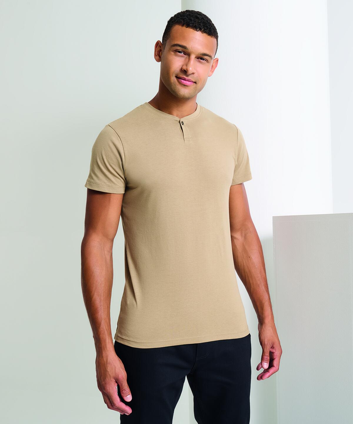 PR219 Men’s Cotton Rich ‘Comis’ Tee Brown - Image 2
