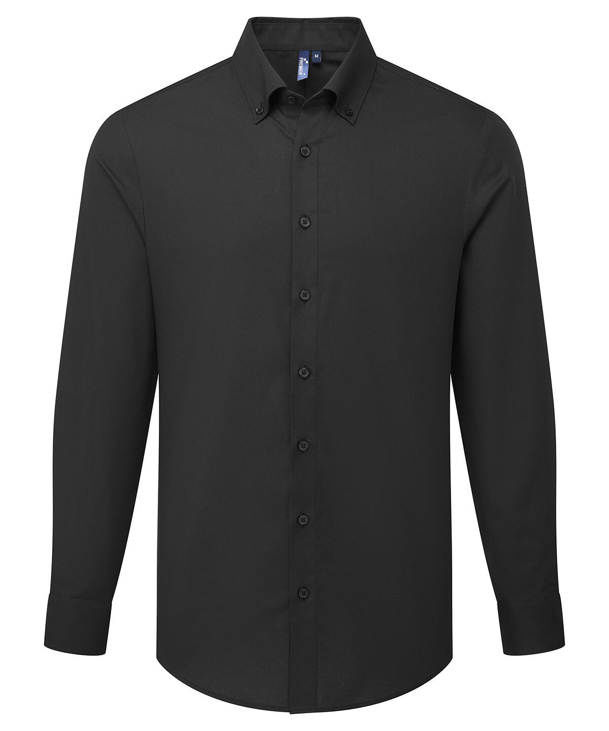 Premier PR284 ‘Supreme’ Oxford long sleeve shirt Black