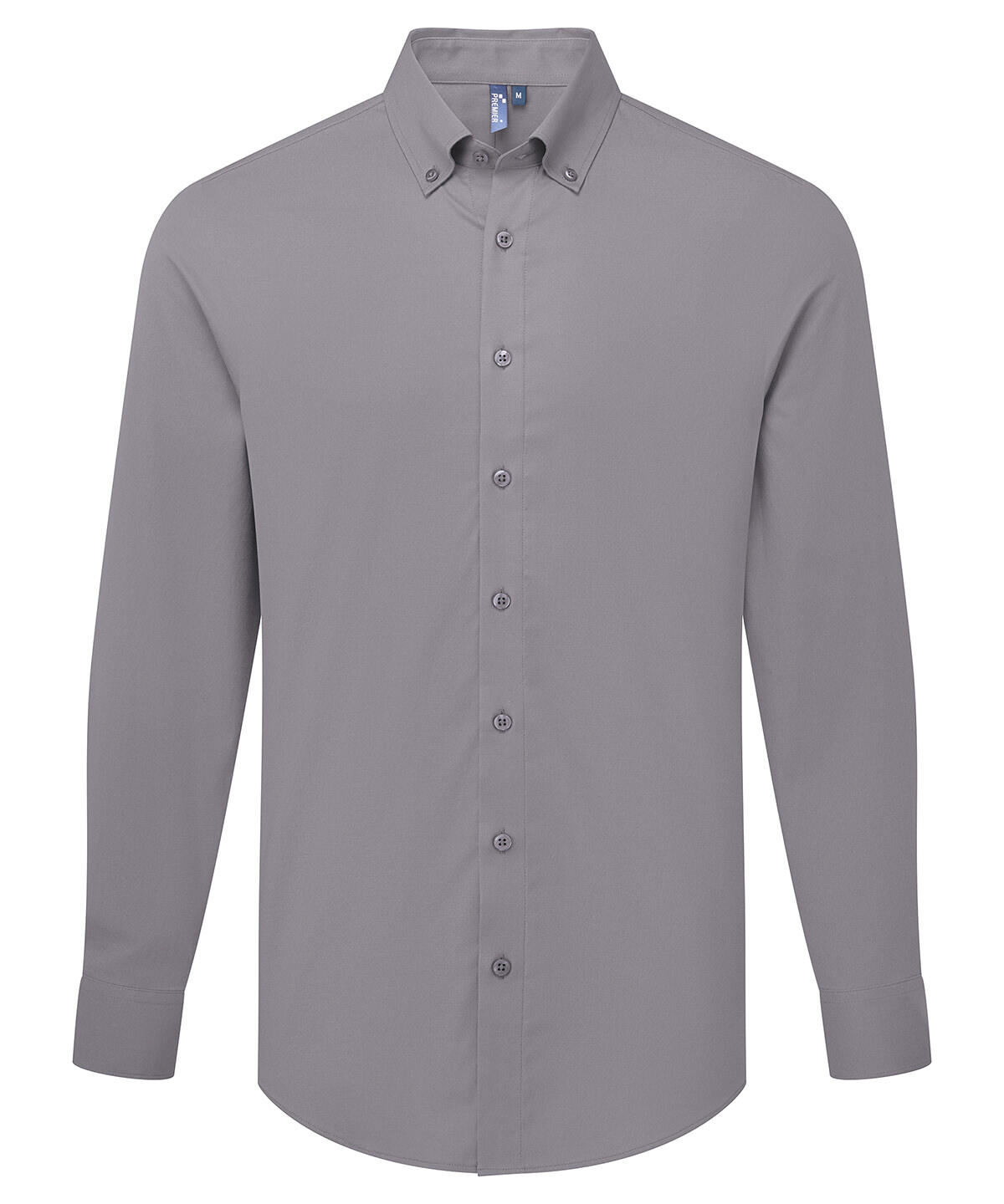 Premier PR284 ‘Supreme’ Oxford long sleeve shirt Grey