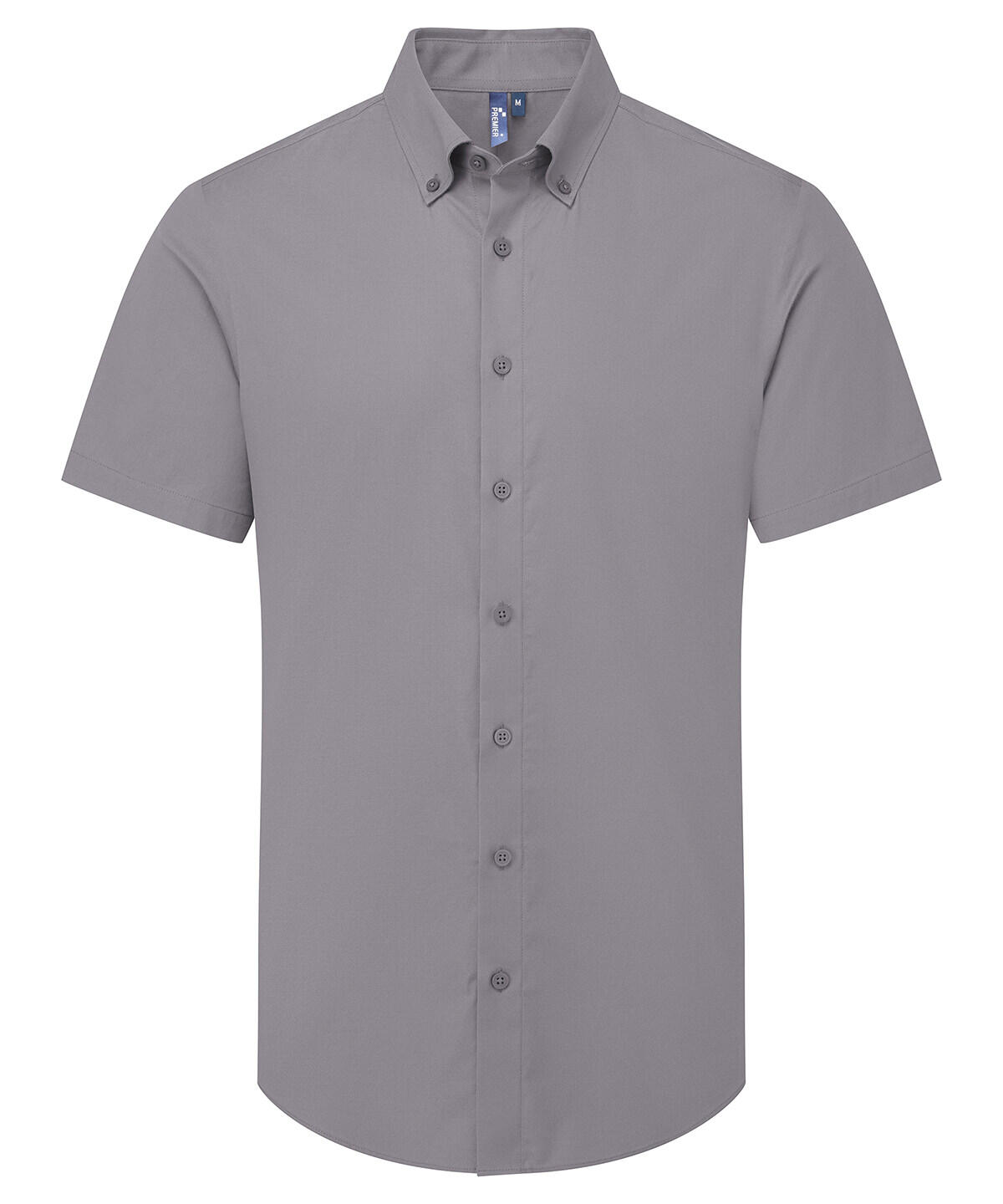 Premier PR286 ‘Supreme’ Oxford short sleeve shirt Grey