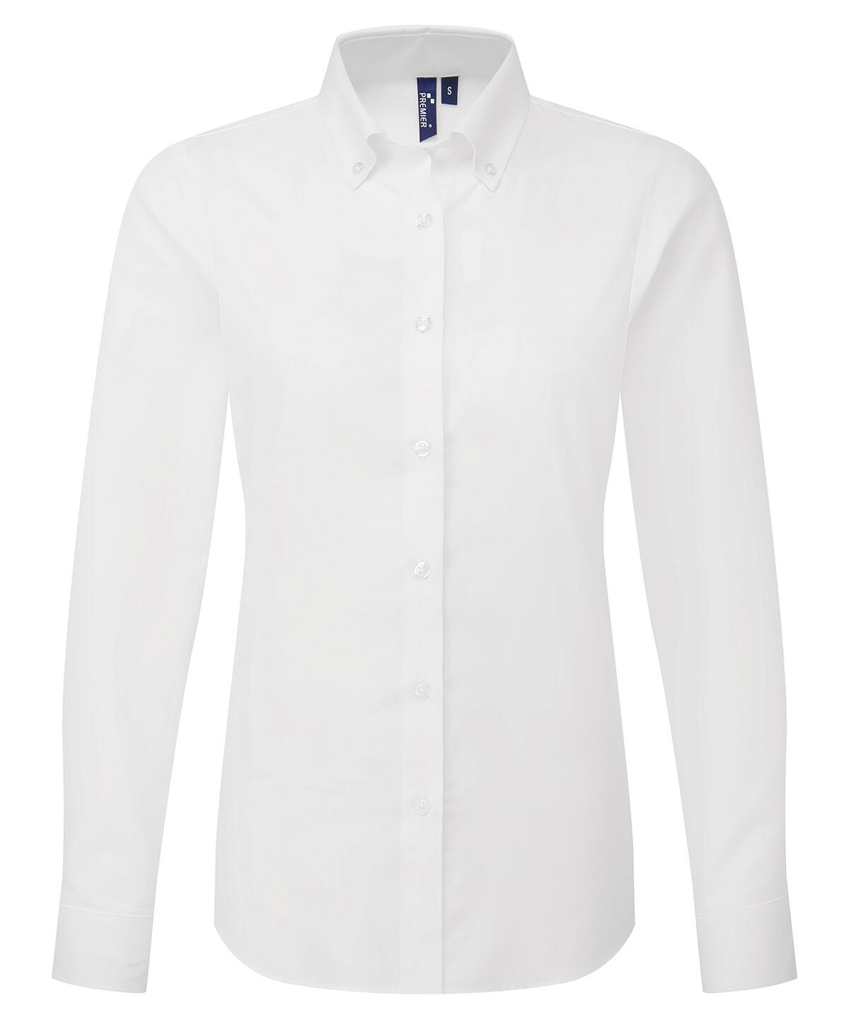 Premier PR384 Women’s ‘Supreme’ Oxford long sleeve shirt White