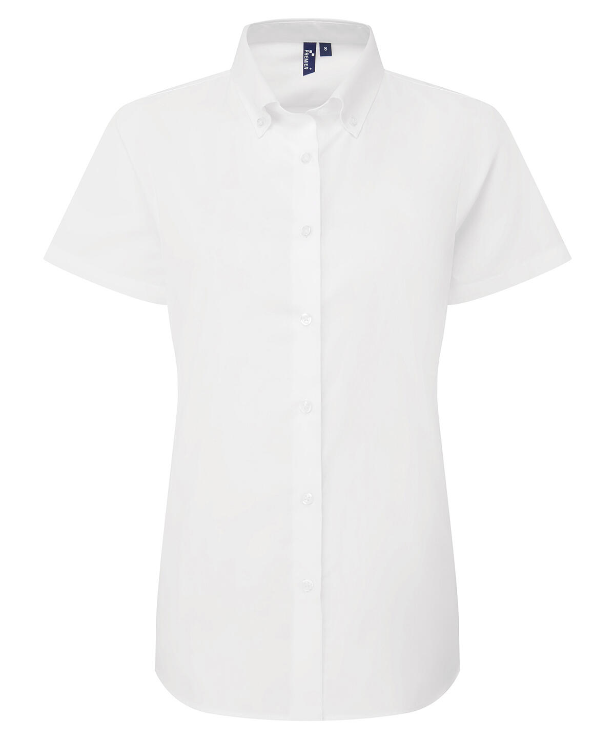 Premier PR386 Women’s ‘Supreme’ Oxford short sleeve shirt White