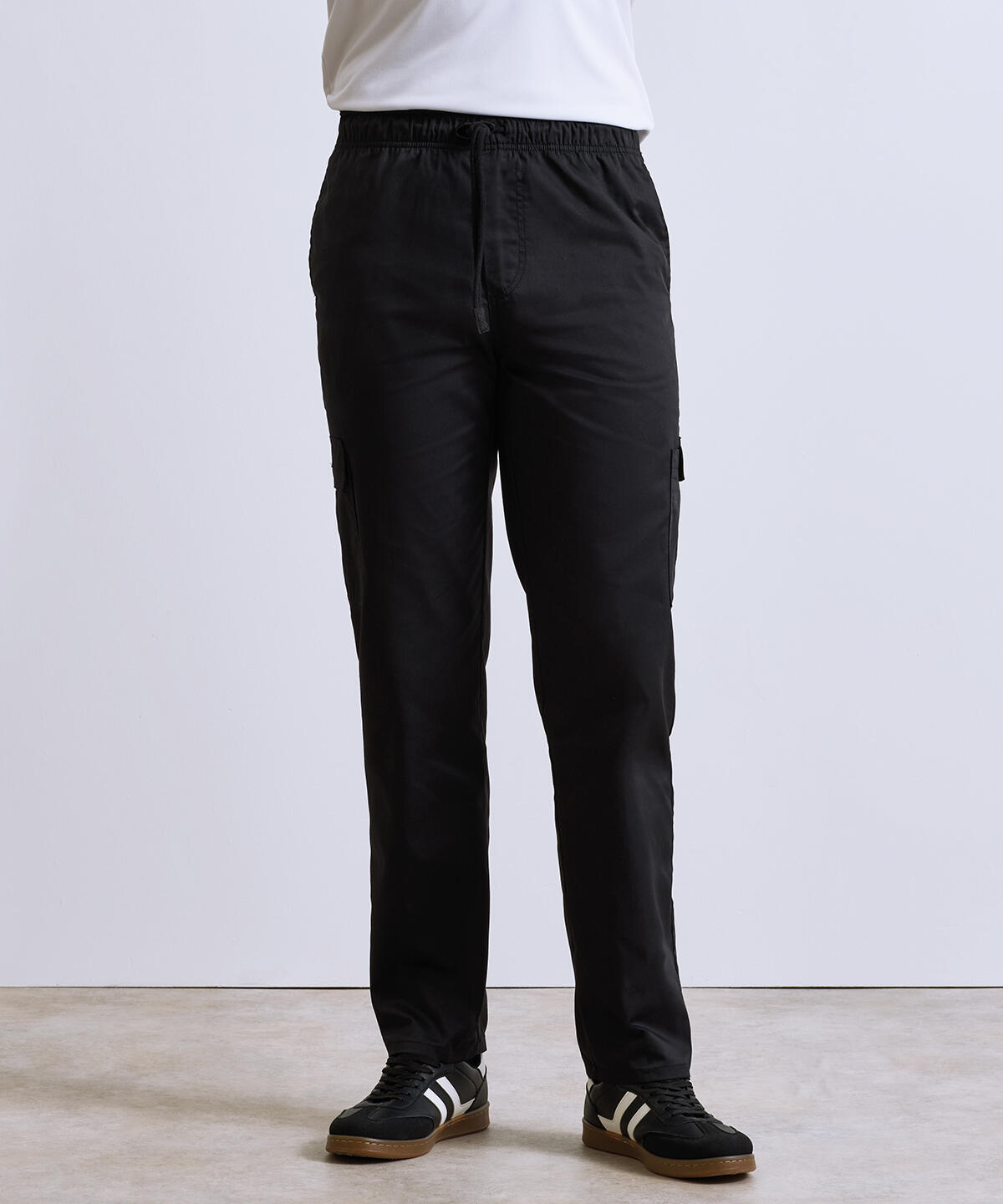 PR555 Chef's essential cargo pocket trousers Black - Image 2