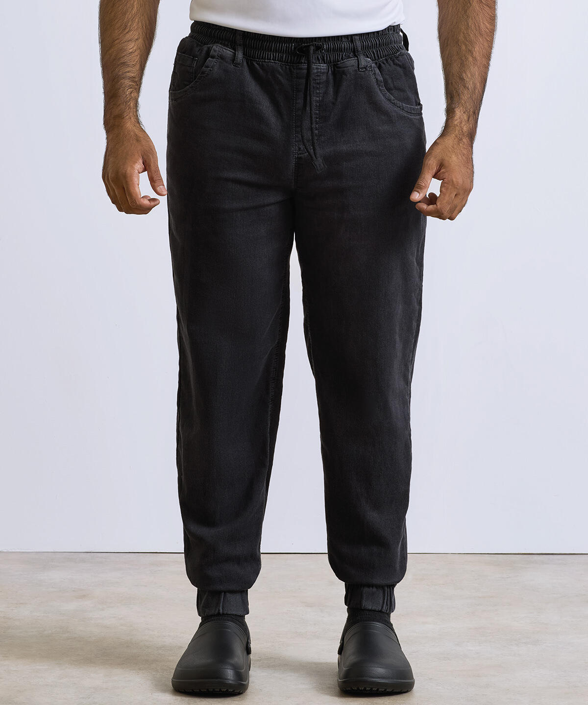 PR556 Chef's artisan jogger bottoms Black - Image 2