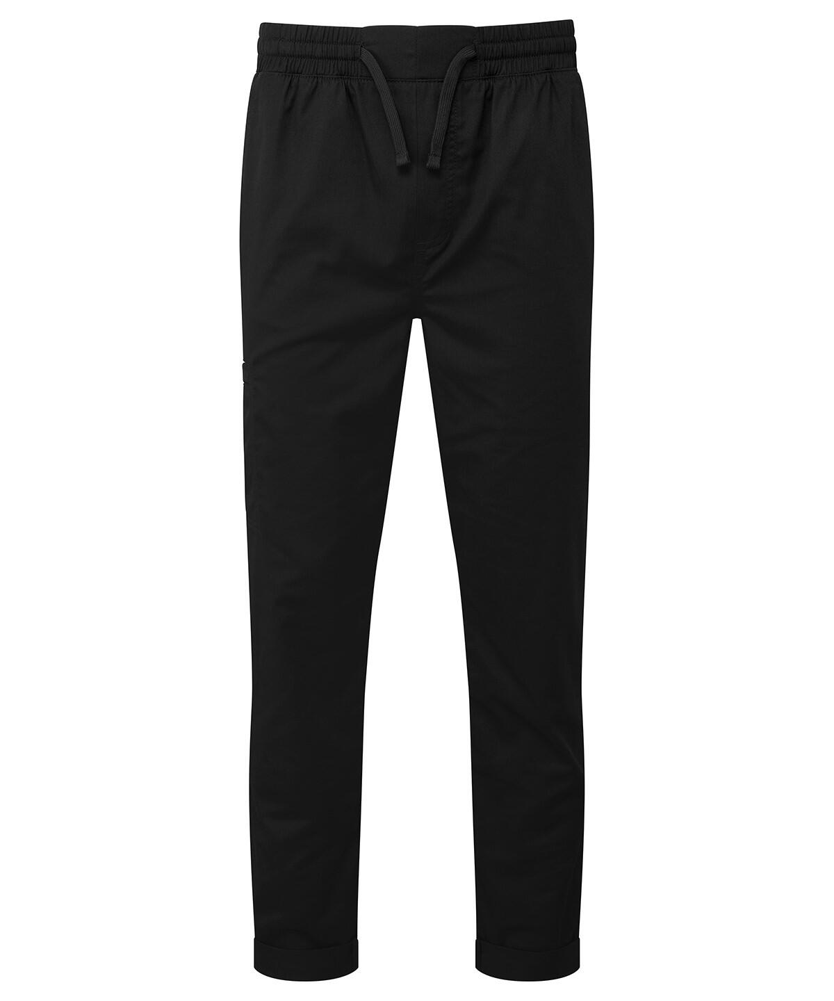 Premier PR557 Chef's 'Recyclight' Cargo Trousers Black