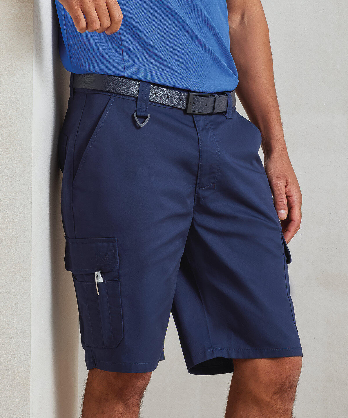PR564 Workwear cargo shorts Blue - Image 2