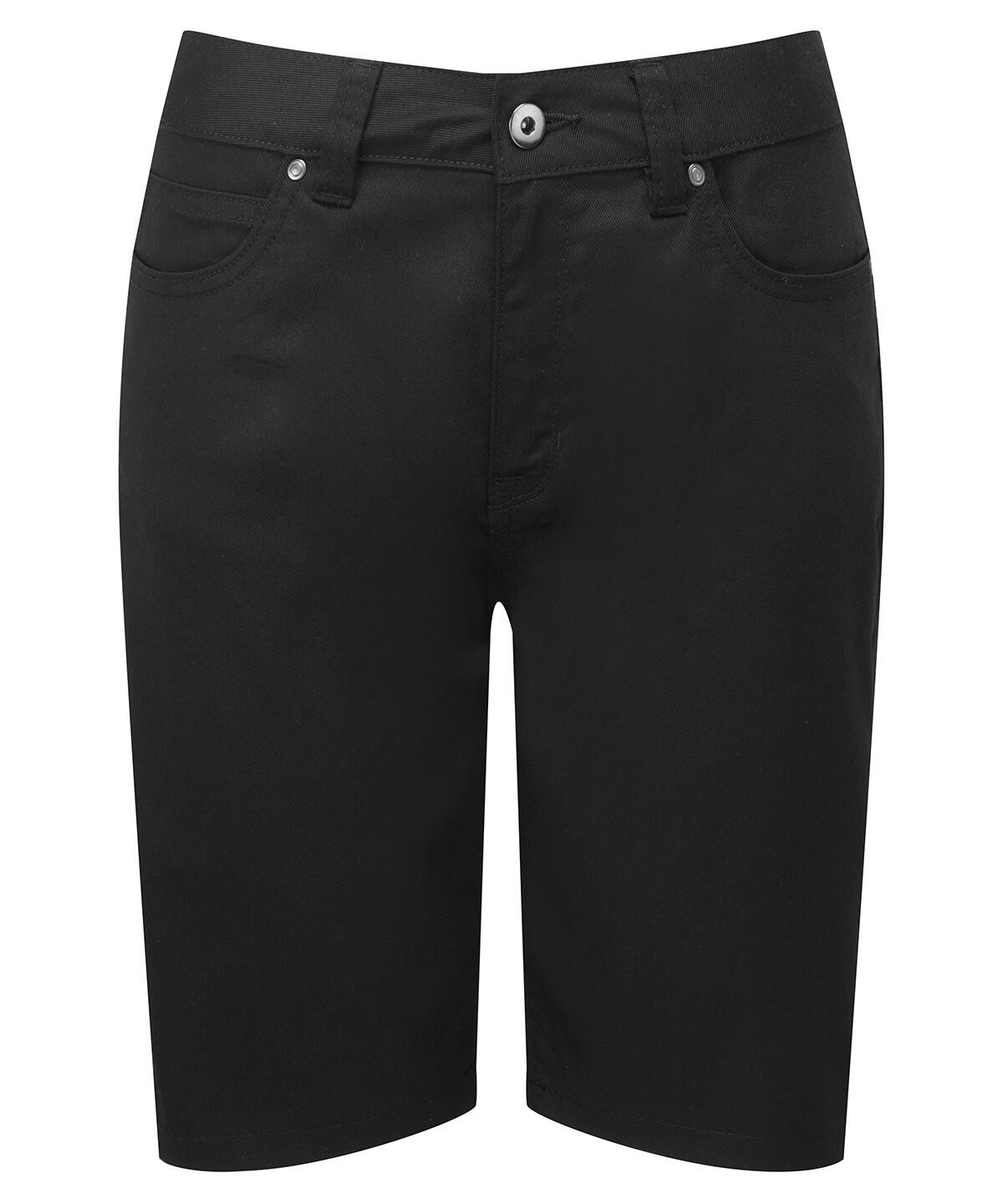 Premier PR572 Women’s performance chino shorts Black