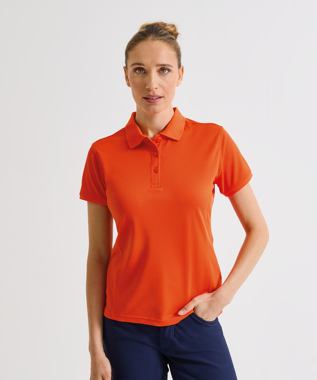 PR632 Women's Coolchecker® plus piqué polo White - Image 2