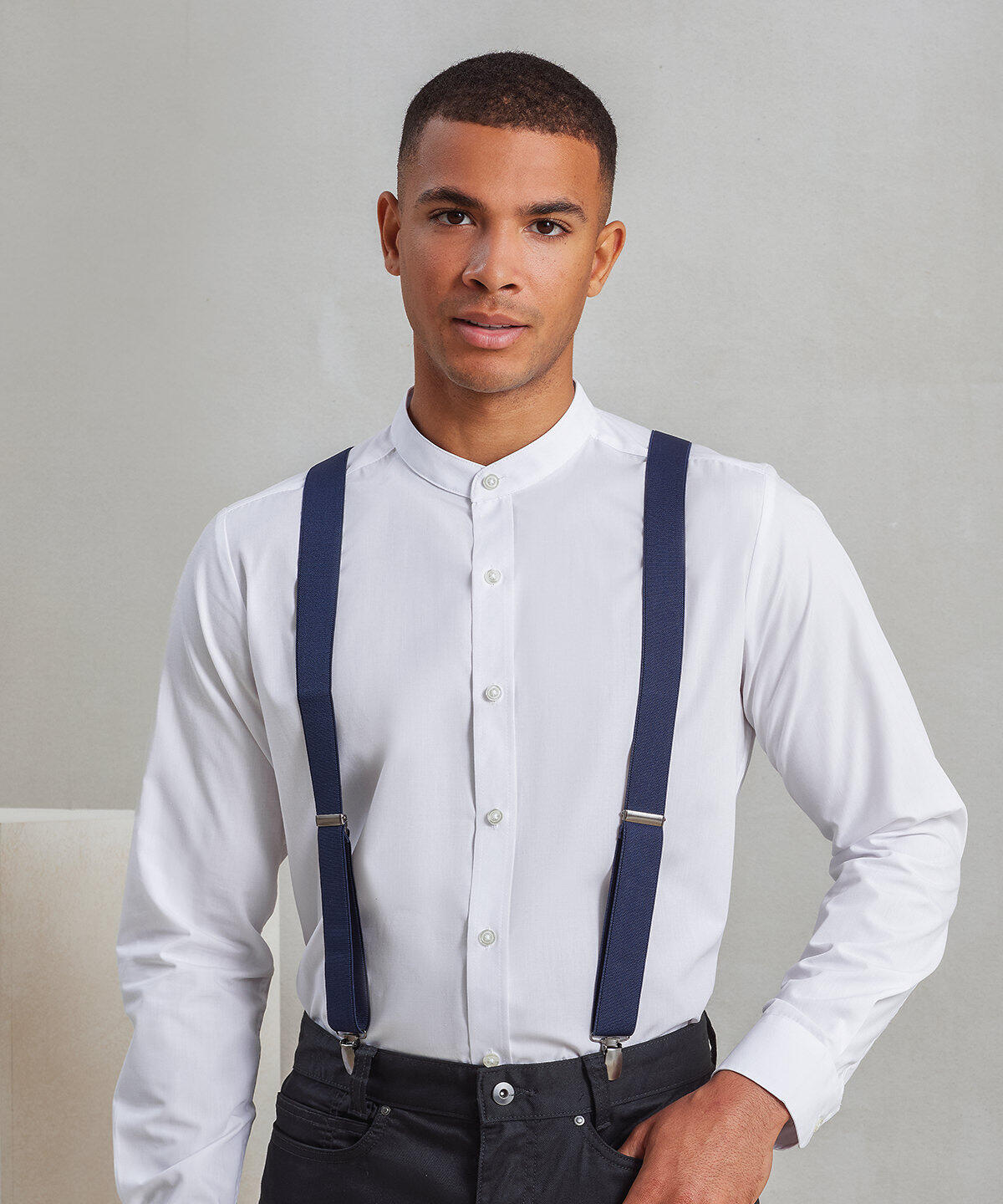 PR701 Clip-on trouser braces Black - Image 2