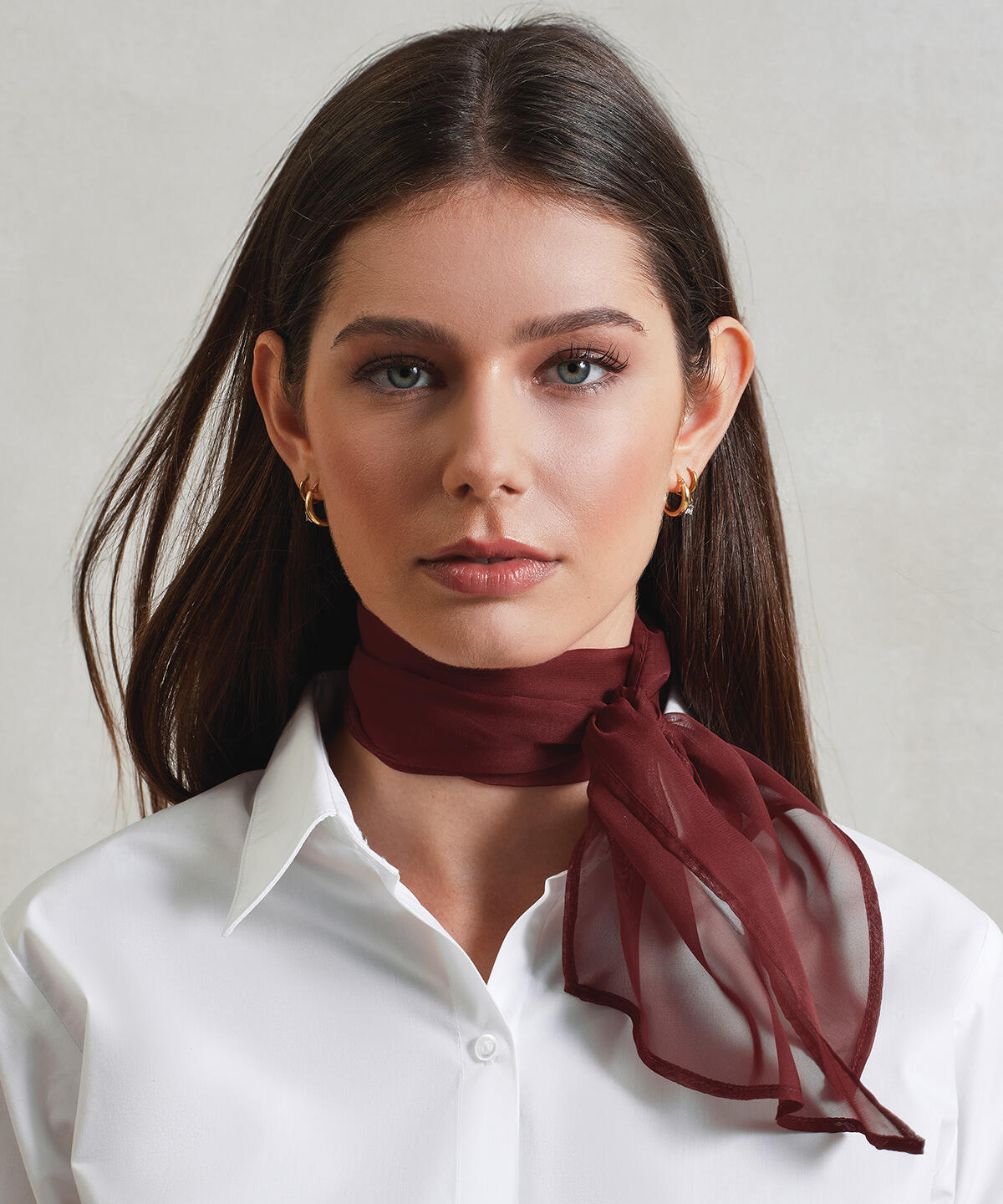PR740 'Colours' Chiffon scarf Black - Image 2