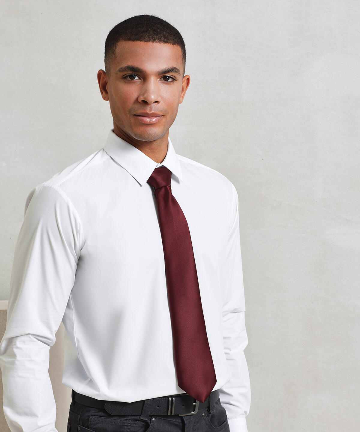 PR750 'Colours' satin tie Black - Image 2