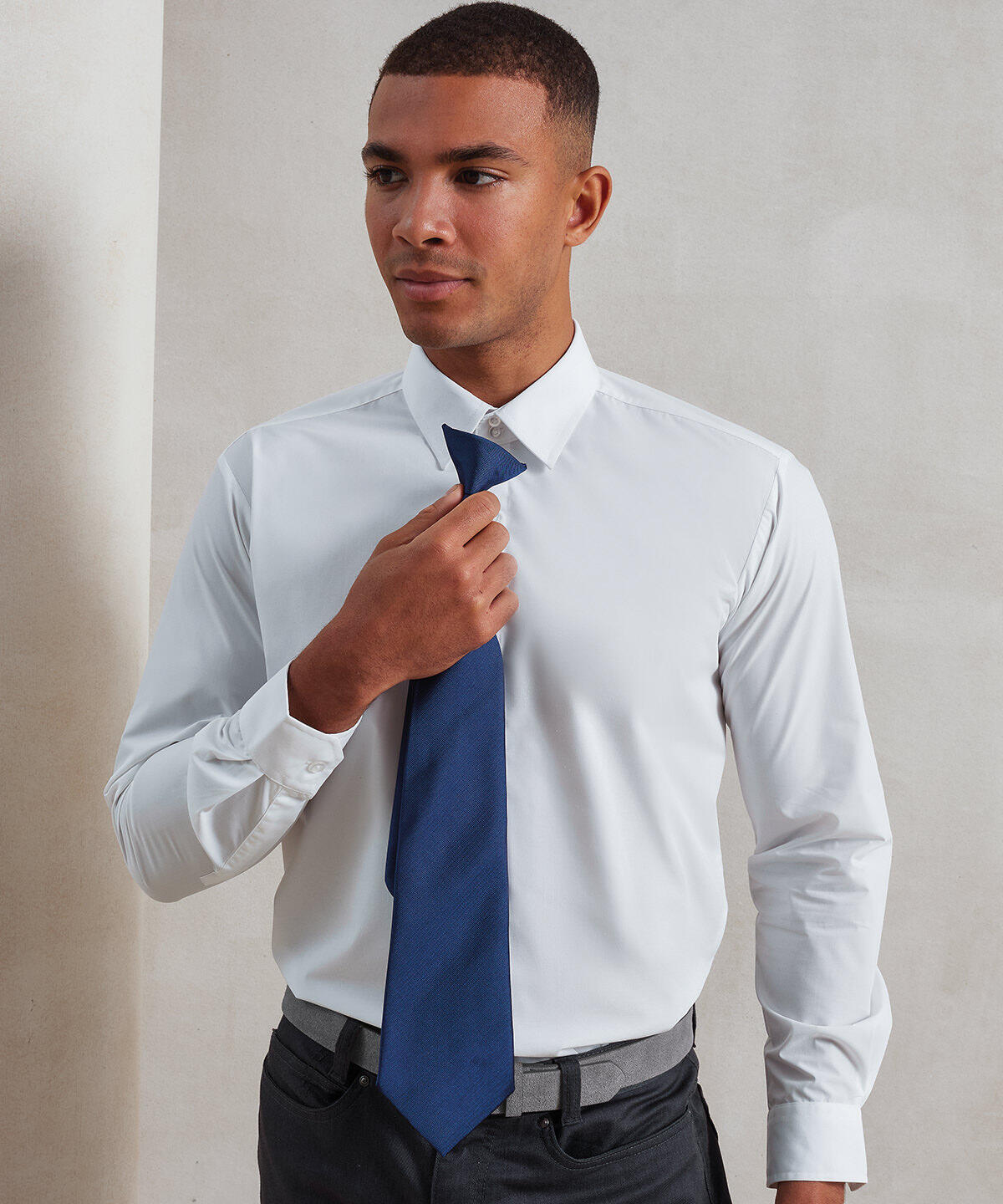 PR785 'Colours Originals' fashion clip tie Black - Image 2