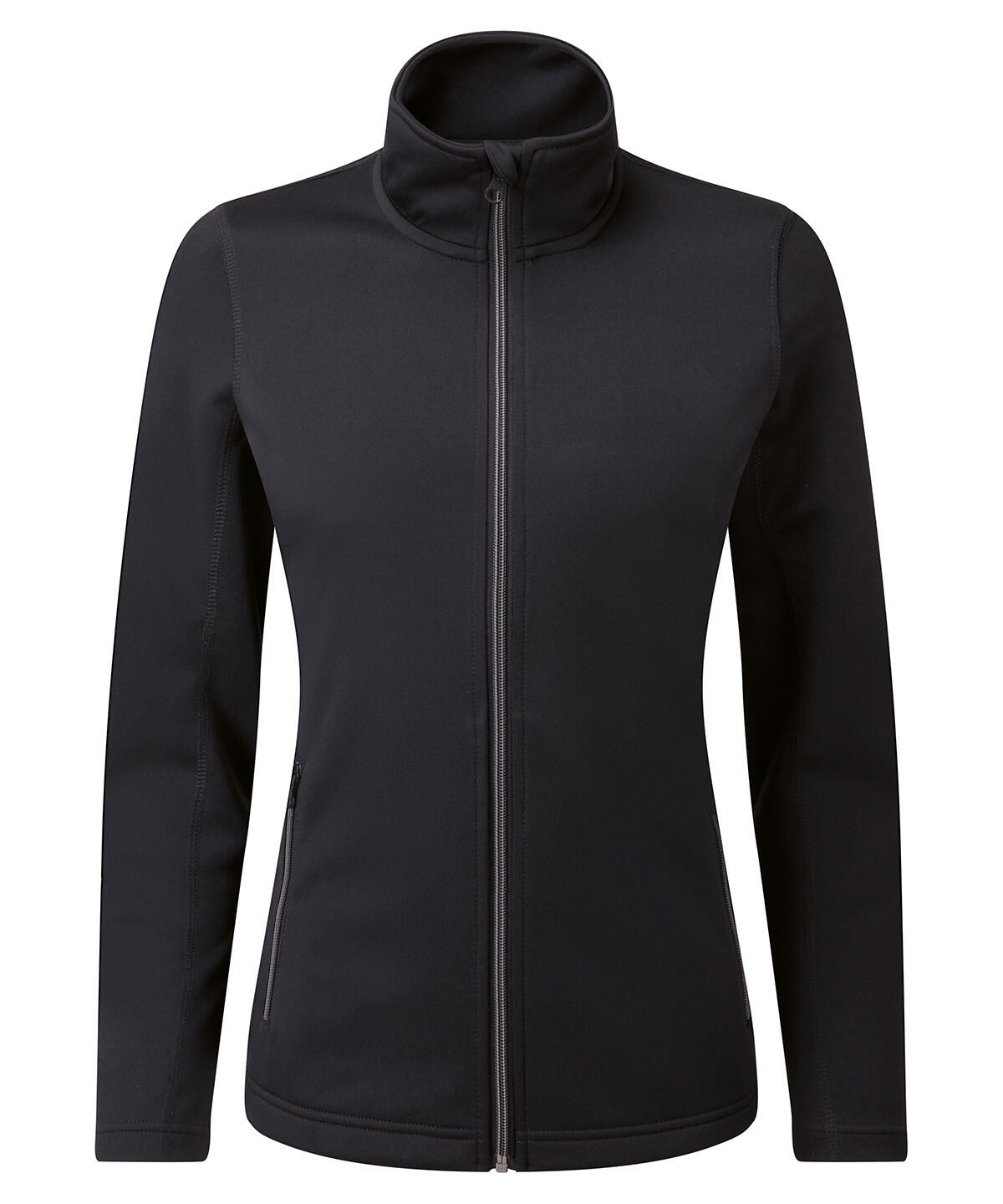 Premier PR809 Women’s Spun Dyed Recycled Zip-Through Sweat Black