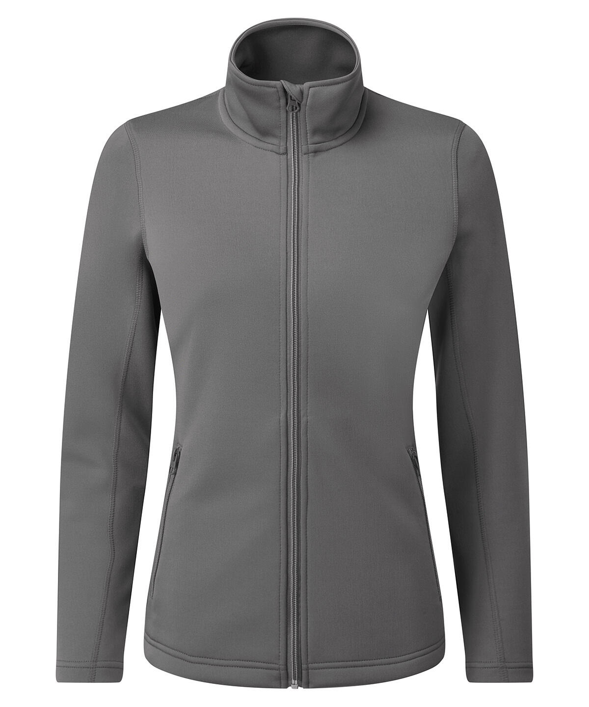 Premier PR809 Women’s Spun Dyed Recycled Zip-Through Sweat Grey