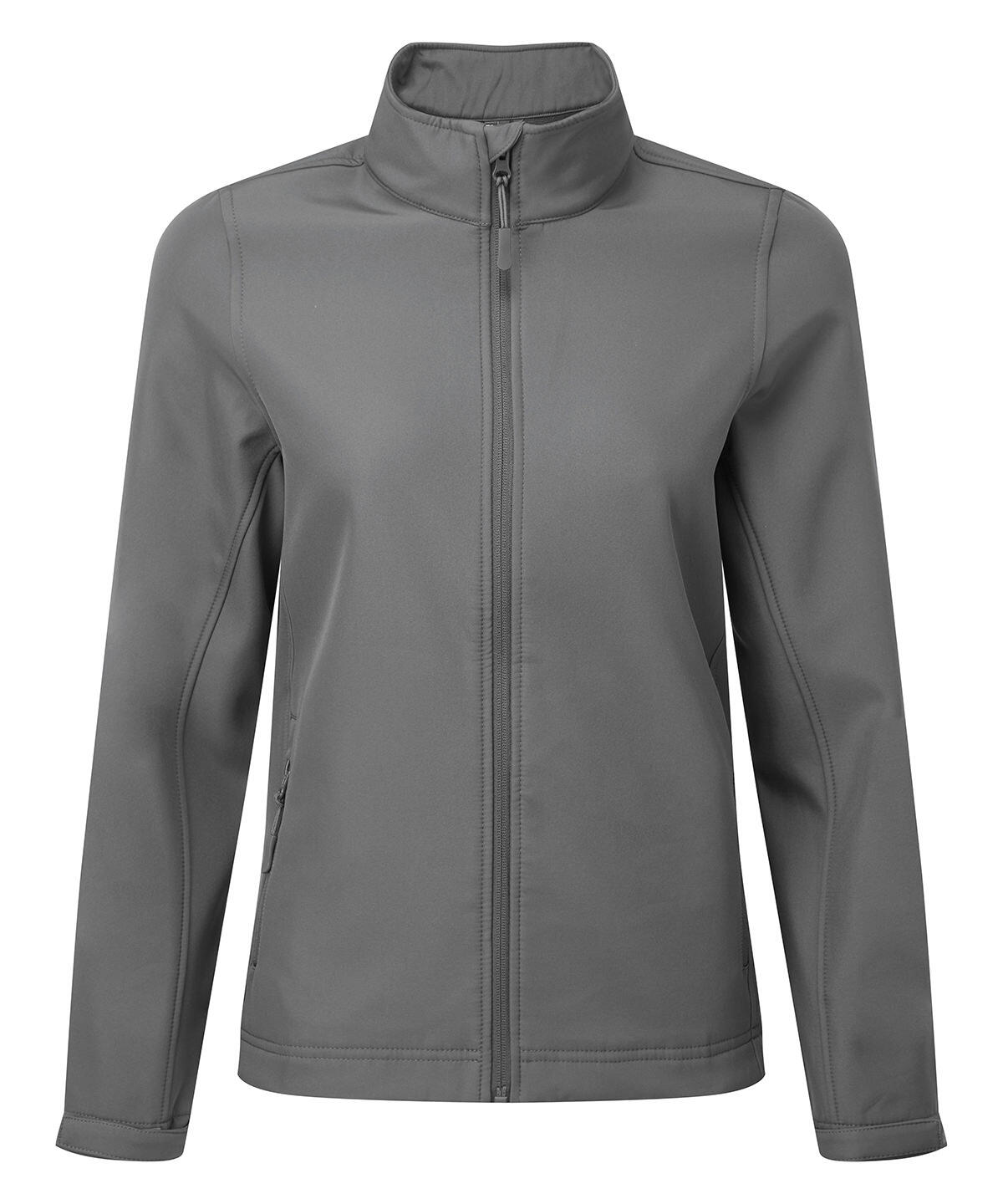 Premier PR812 Women’s Windchecker® printable and recycled softshell jacket Grey