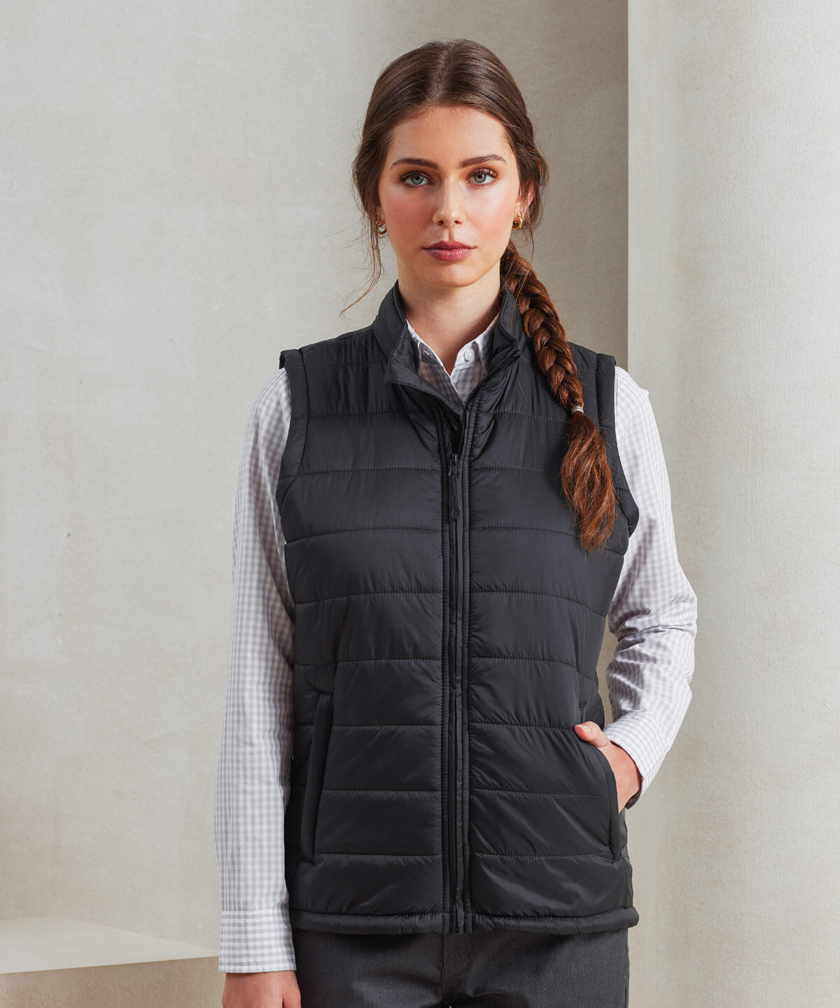 PR815 Women’s ‘Recyclight’ padded gilet Blue - Image 2