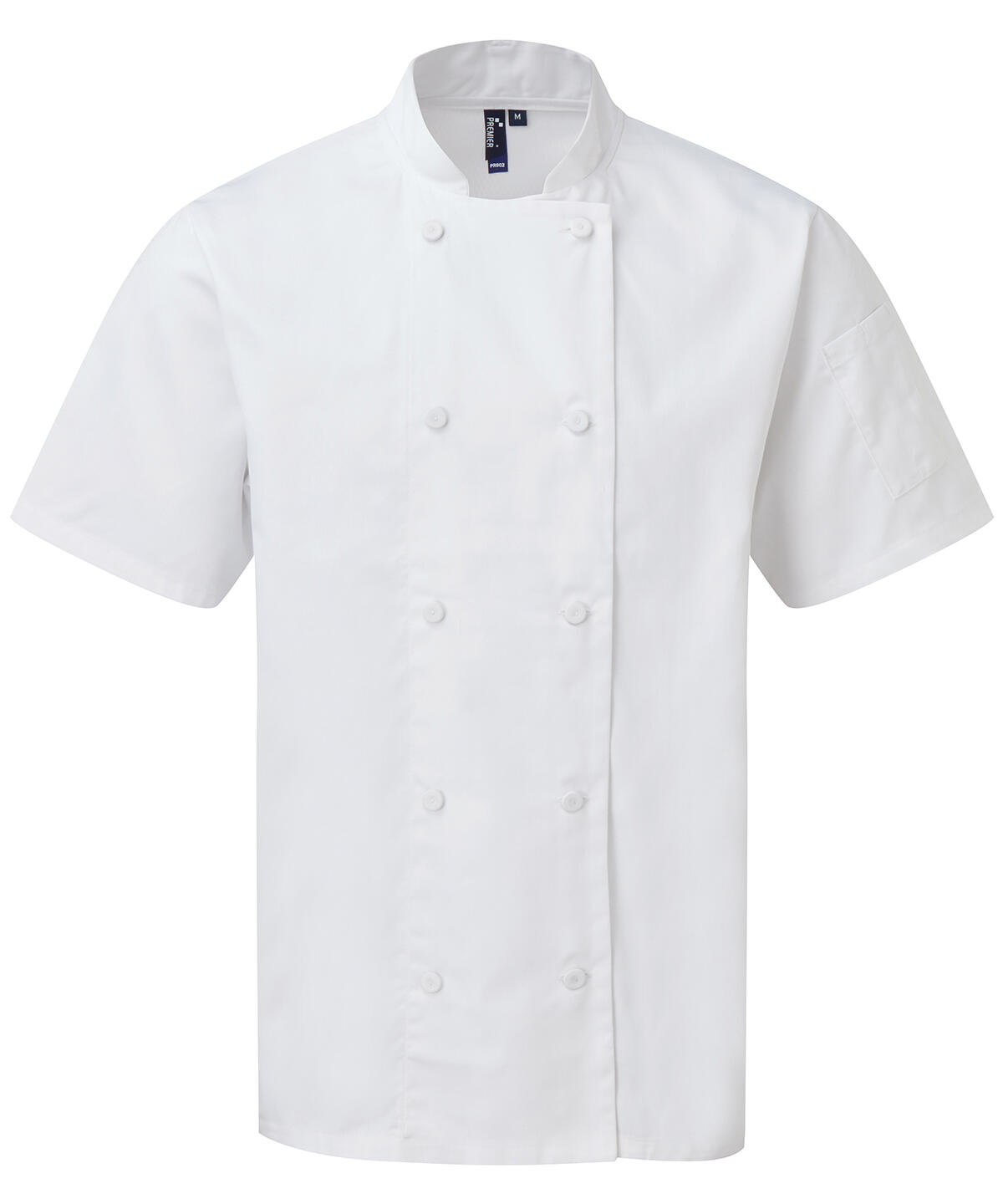 Premier PR902 Chefs Coolchecker® short sleeve jacket White