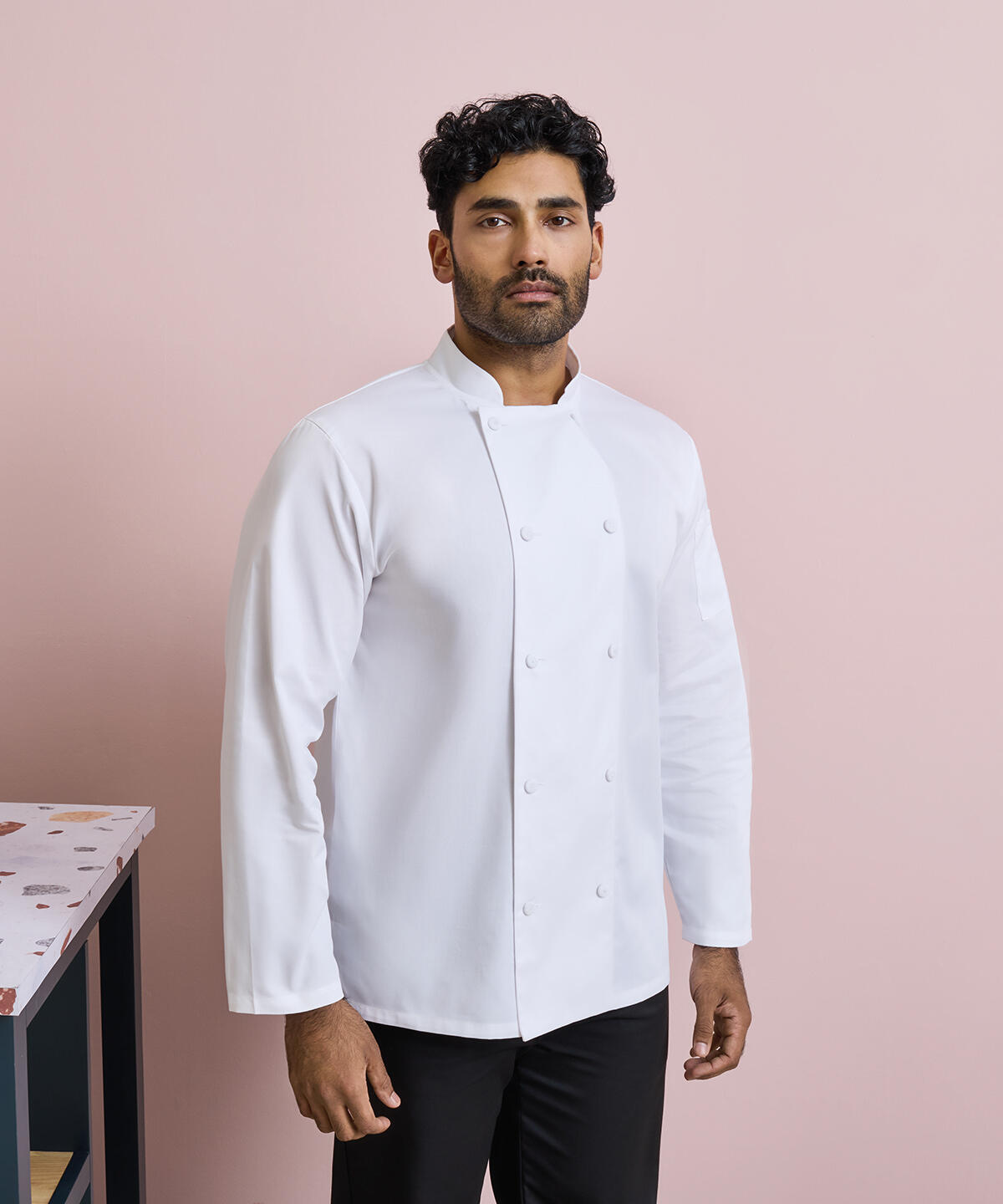 PR903 Chef's Coolchecker® long sleeve jacket White - Image 2