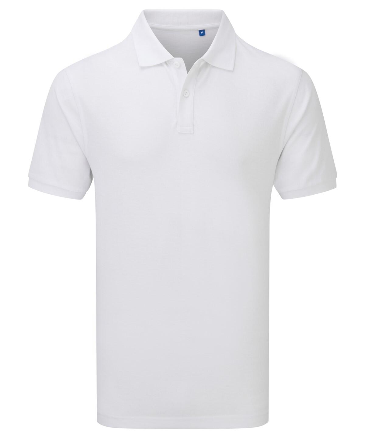 Premier PR995 ‘Essential’ unisex short sleeve workwear polo shirt White