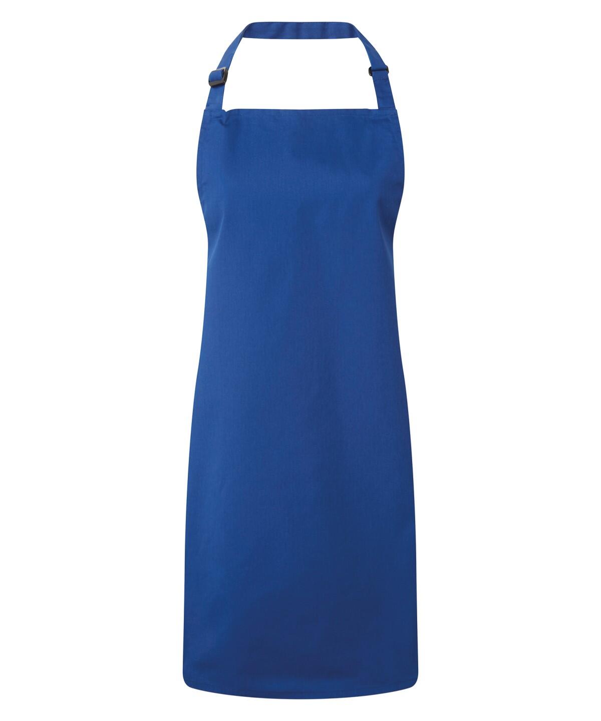 Premier PR996 Antimicrobial bib apron Blue