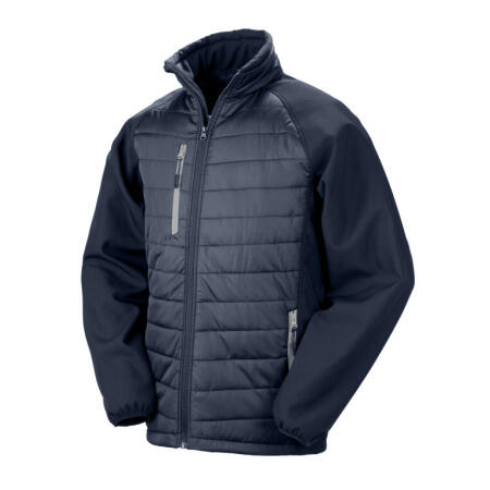 Result Recycled R237X Result Recycled Compass Padded Softshell Jkt Navy/Grey