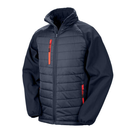 Result Recycled R237X Result Recycled Compass Padded Softshell Jkt Navy/Red