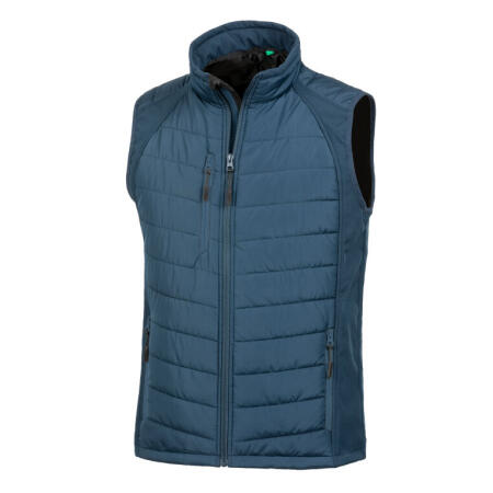 Result Recycled R238X Result Recycled Compass Padded Softshell Gilet Navy/Navy
