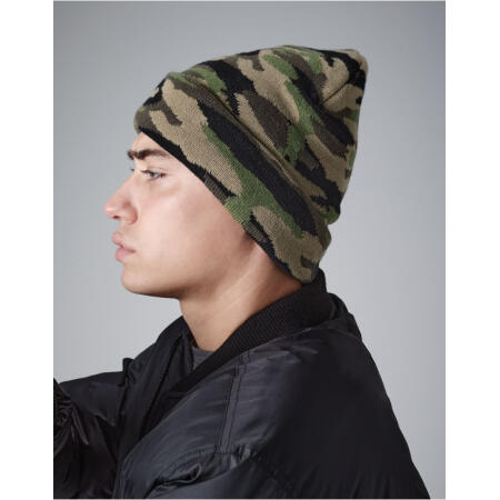 Midnight Camo Camo Cuffed Beanie