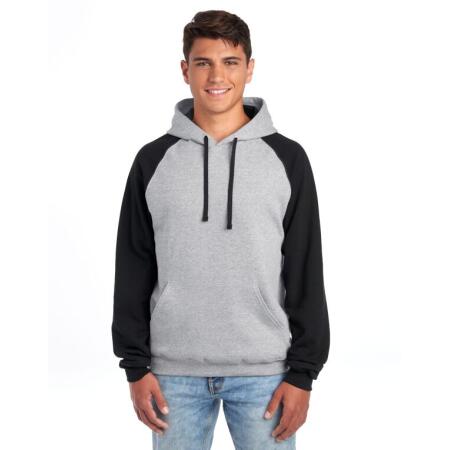 Jerzees 0S96CR0 Jerzees NuBlend Colour-Block Hood Oxford/ Black