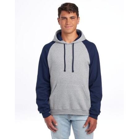 Jerzees 0S96CR0 Jerzees NuBlend Colour-Block Hood Oxford/Navy