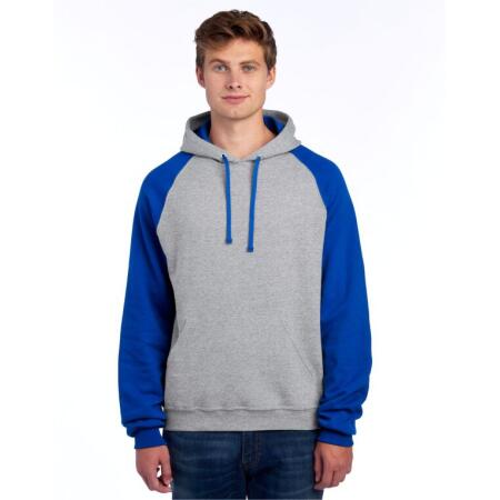 Jerzees 0S96CR0 Jerzees NuBlend Colour-Block Hood Oxford/ Royal