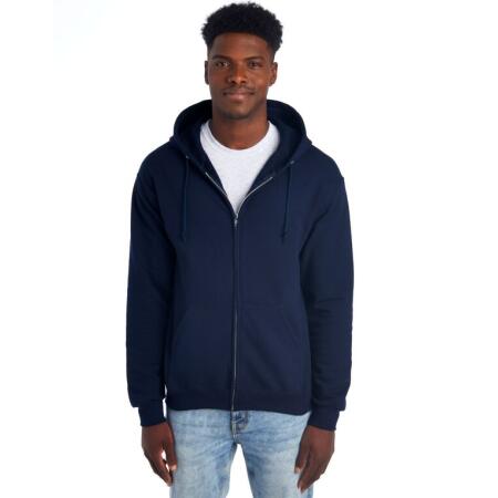 Jerzees 0S993M0 Jerzees NuBlend Full-Zip Hooded Sweat Navy Blue