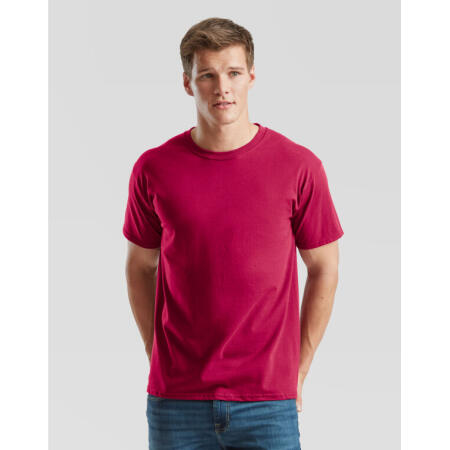 Fruit Of The Loom 61422 Fruit Of The Loom Men's Iconic 195 Ring Spun Premium T Cranberry