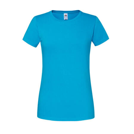 Fruit Of The Loom 61424 Fruit Of The Loom Ladies' Iconic 195 Ring Spun Premium T Azure Blue
